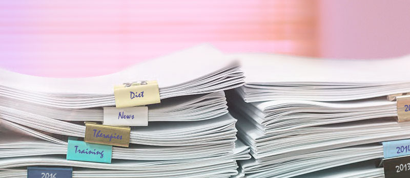 Image of pile of sorted documents