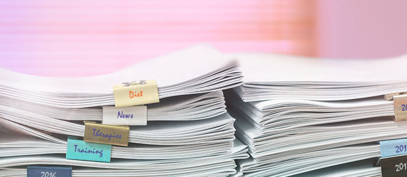 Image of pile of sorted documents