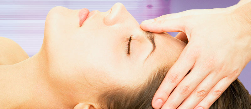Image of client receiving Reiki